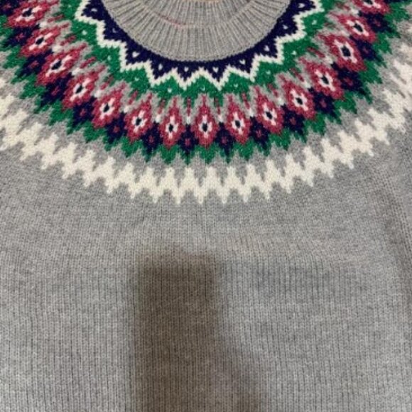 Boden Emma Fair Isle Wool Cotton Blend Sweater - Picture 2 of 10